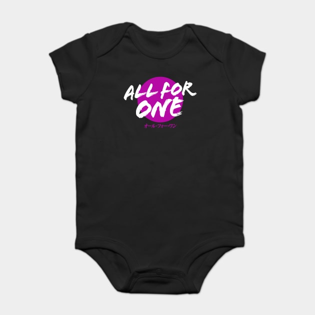 All For One Baby Bodysuit by t4tif